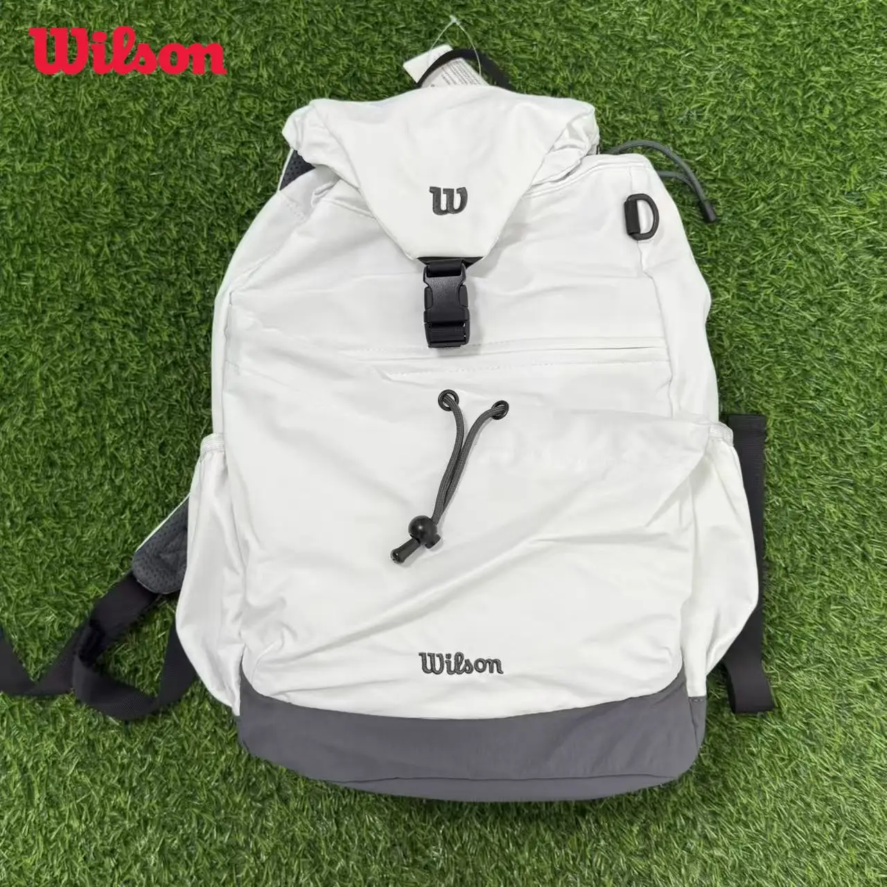 حقيبة ظهر WILSON 2025 الجديدة DUO FLAP بطبقة مزدوجة قابلة للطي متعددة الوظائف للتنس حقيبة ظهر رياضية للجنسين #1