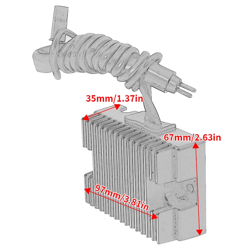 Motorrad Spannungs regler Gleich richter für Harley Davidson xl883 Sportster 883 xl1200 Sportster 1200 OEM: 74523-92a Gleich richter – Detail 9
