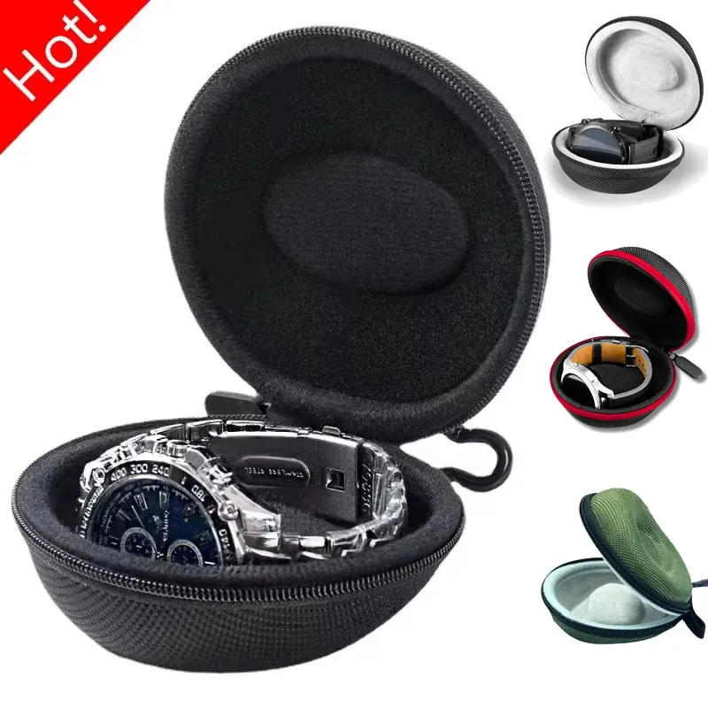 EVA-Reisetasche für einzelne Uhren, tragbare Uhrenaufbewahrung, Organizer-Box, Uhrenhalter, wasserdicht, für Smartwatches, Behälter mit Reißverschluss