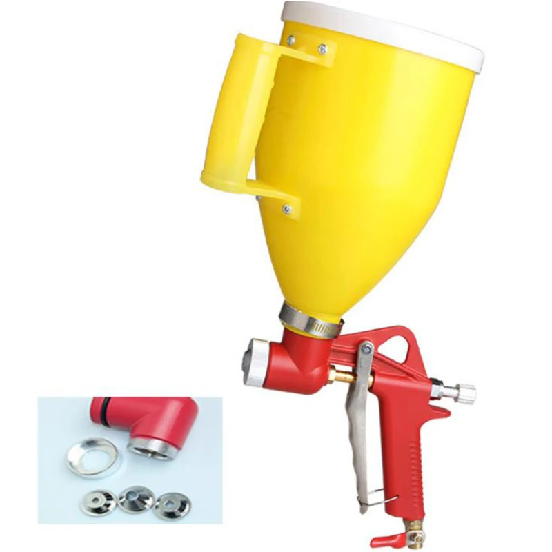 

1PC 3L Pneumatic Plastic Hopper Spray Gun Latex Paint Powder Air Paint Gun 4mm 6mm 8 mm Nozzles