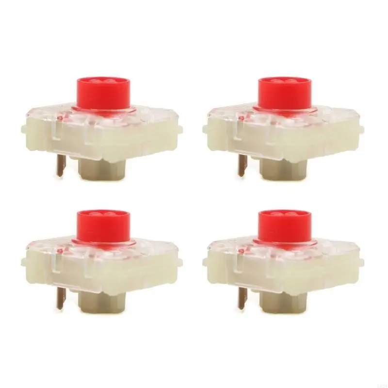 4Pcs RGB Mx Switches, Cherry MX, Low Profile, RGB, Silver, Red Switch, Thiner Switches, for Mechanical Keyboard