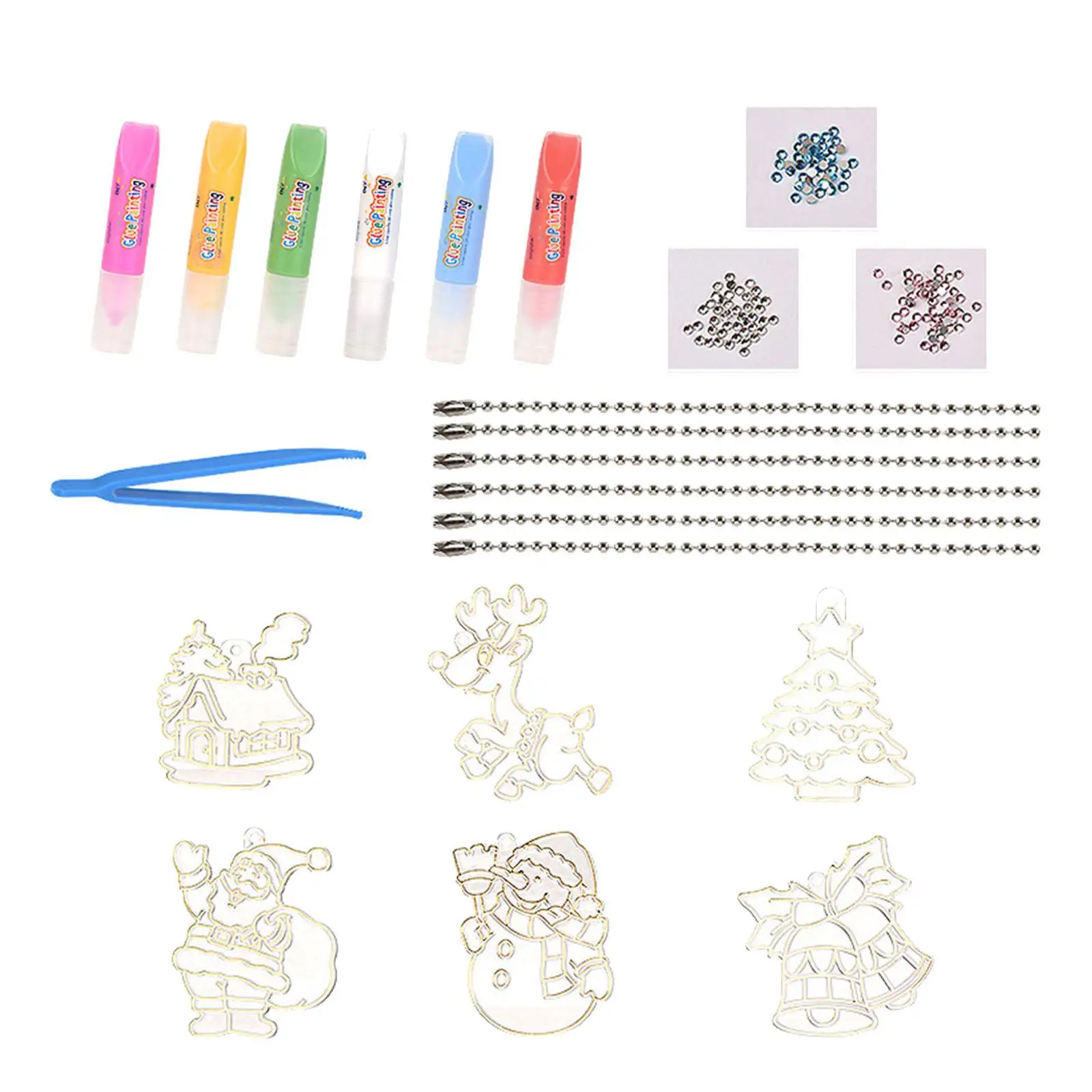 Ensemble d'art et d'artisanat de peinture sur cristal, Kits de pendentifs DIY, ensemble de peinture d'art en cristal, Kits de peinture sur cristal pour garçons et filles