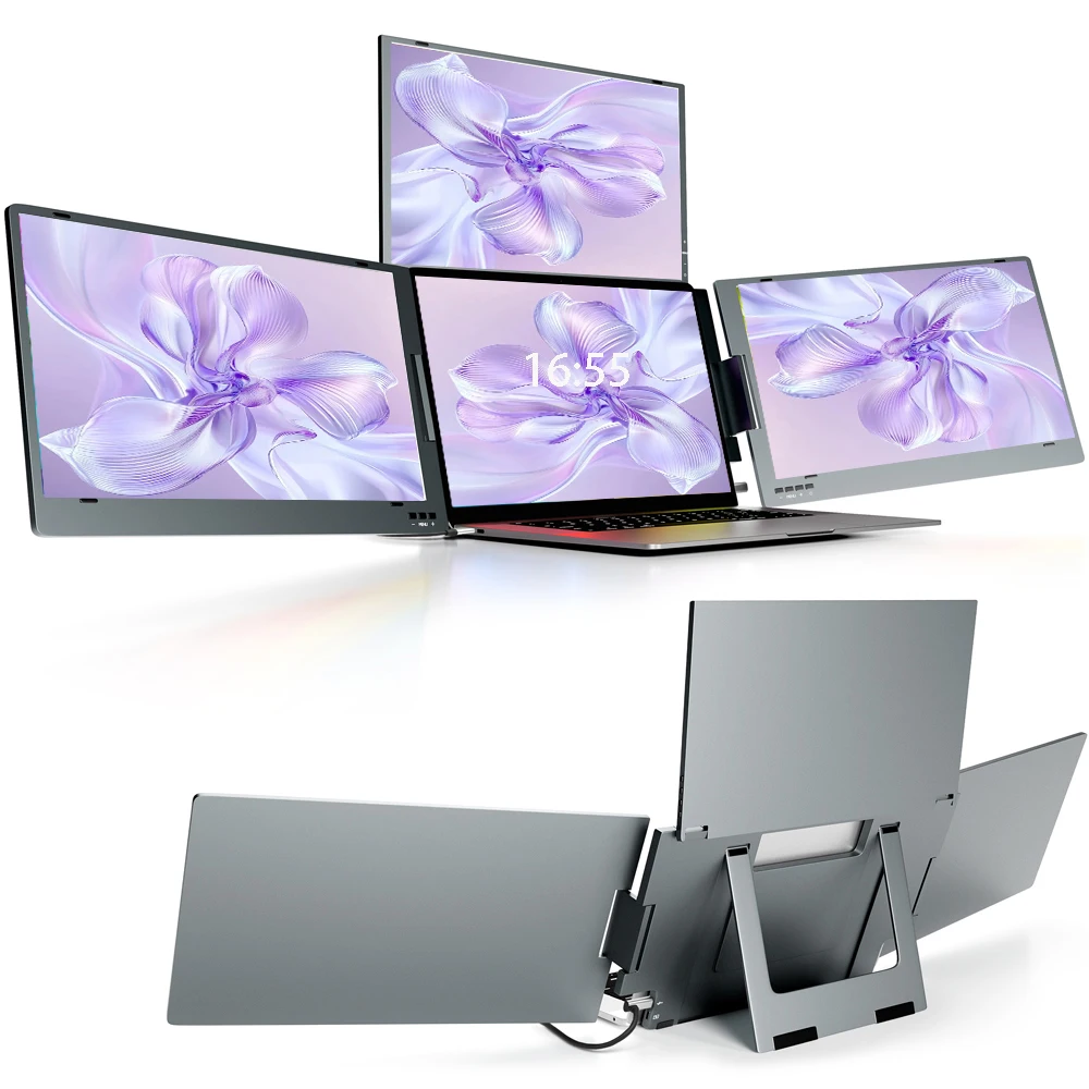 Laptop + Triple Portable Monitor: 10% Click Rate 14