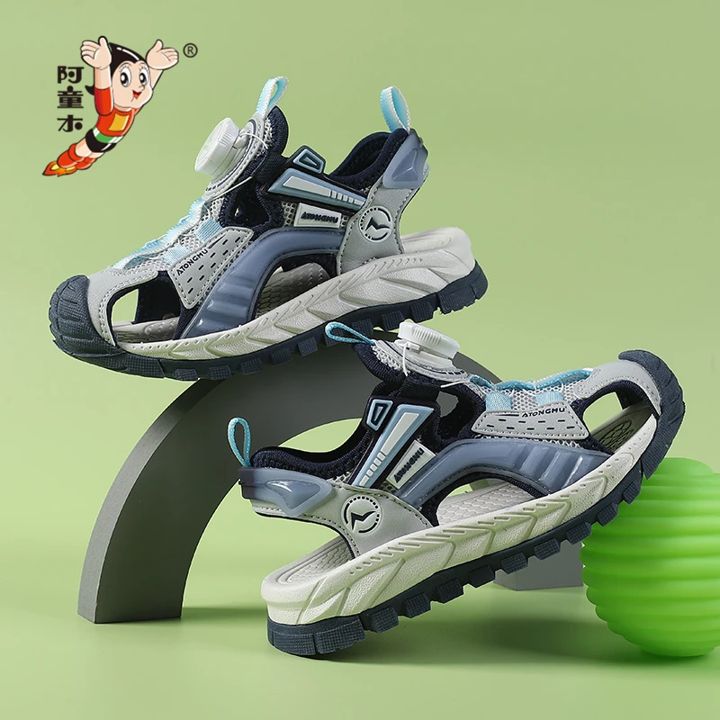 Summer Boy Sandals Big Kids Shoes Soft Soled Children Kids Baby Beach Shoe Swimming Shoes Outdoor Sandal Roman Slippers