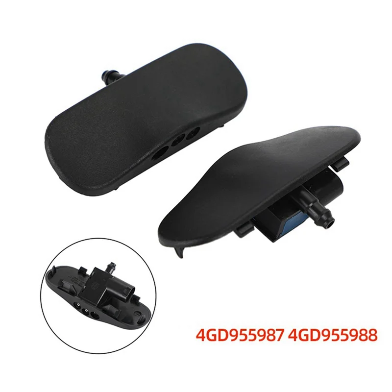 Boquilla de agua rociadora de limpiaparabrisas calentada para Audi A6 A3 A4 A5 A6 R36 S7, cabezal de pulverización de limpiaparabrisas, piezas de automóvil 4GD 955987   4GD 955988