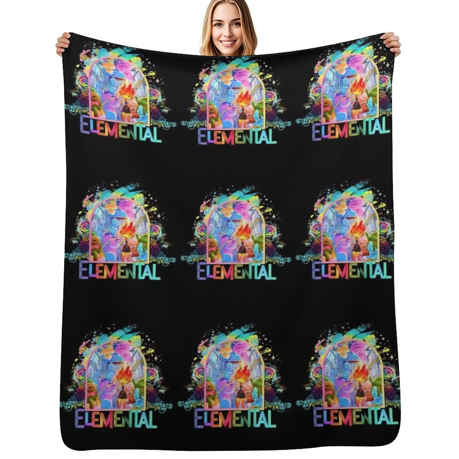 

Elemental Film Throw Blanket Air Conditioner Soft Blanket for Office Home