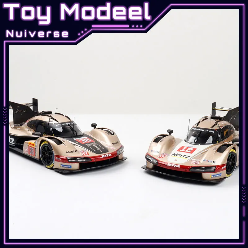 

Коллекционная масштабная модель автомобиля NOREV 1:18 Porsche 963 Hertz Team Jota Spa 2024 из литого сплава, идеальный подарок