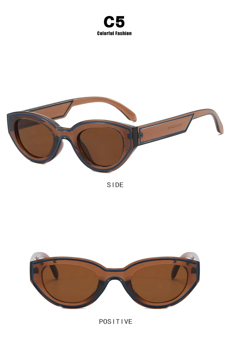 Mode Einzigartige Unregelmäßige Hip Hop Sonnenbrille Y2k Frauen Männer Retro Brille Damen Strand Sonnenbrillen Outdoor Sport mit Metall Scharnier – Detail 10