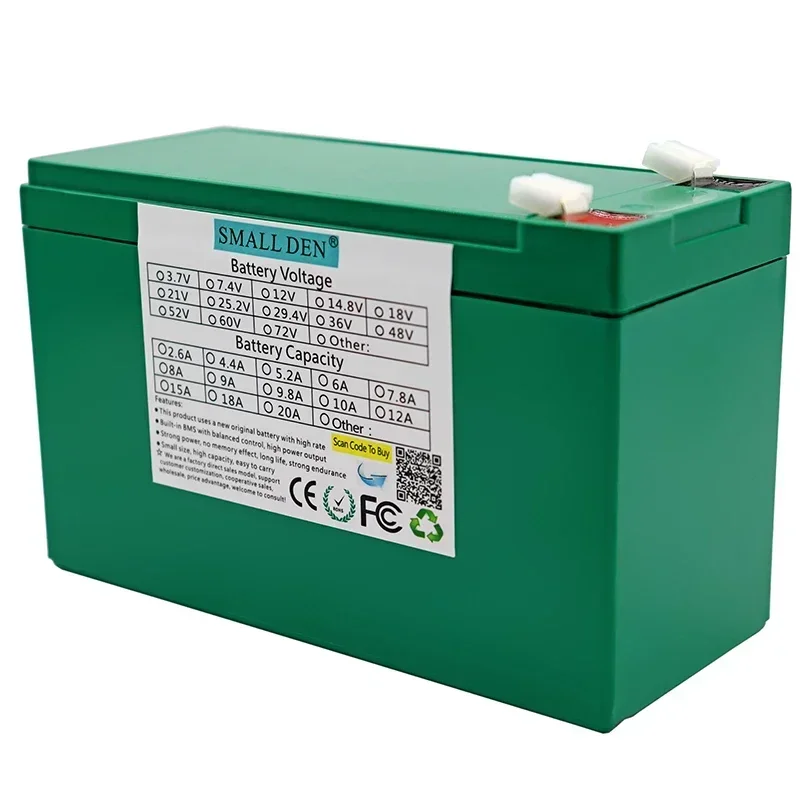 NIEUW 12V 20Ah spuitapparaat 18650 lithiumbatterij + 12,6V3A oplader, ingebouwd BMS, gebruikt voor back-up bewakingscamera