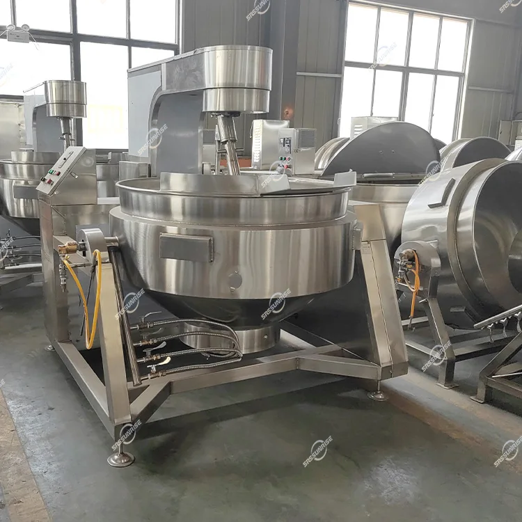Muti Planetry Jacket Kettle Pot Surmi Biyani Crisp Crnch Sauce Food Cooking Mixer Machine for Central Kitcn Equipent