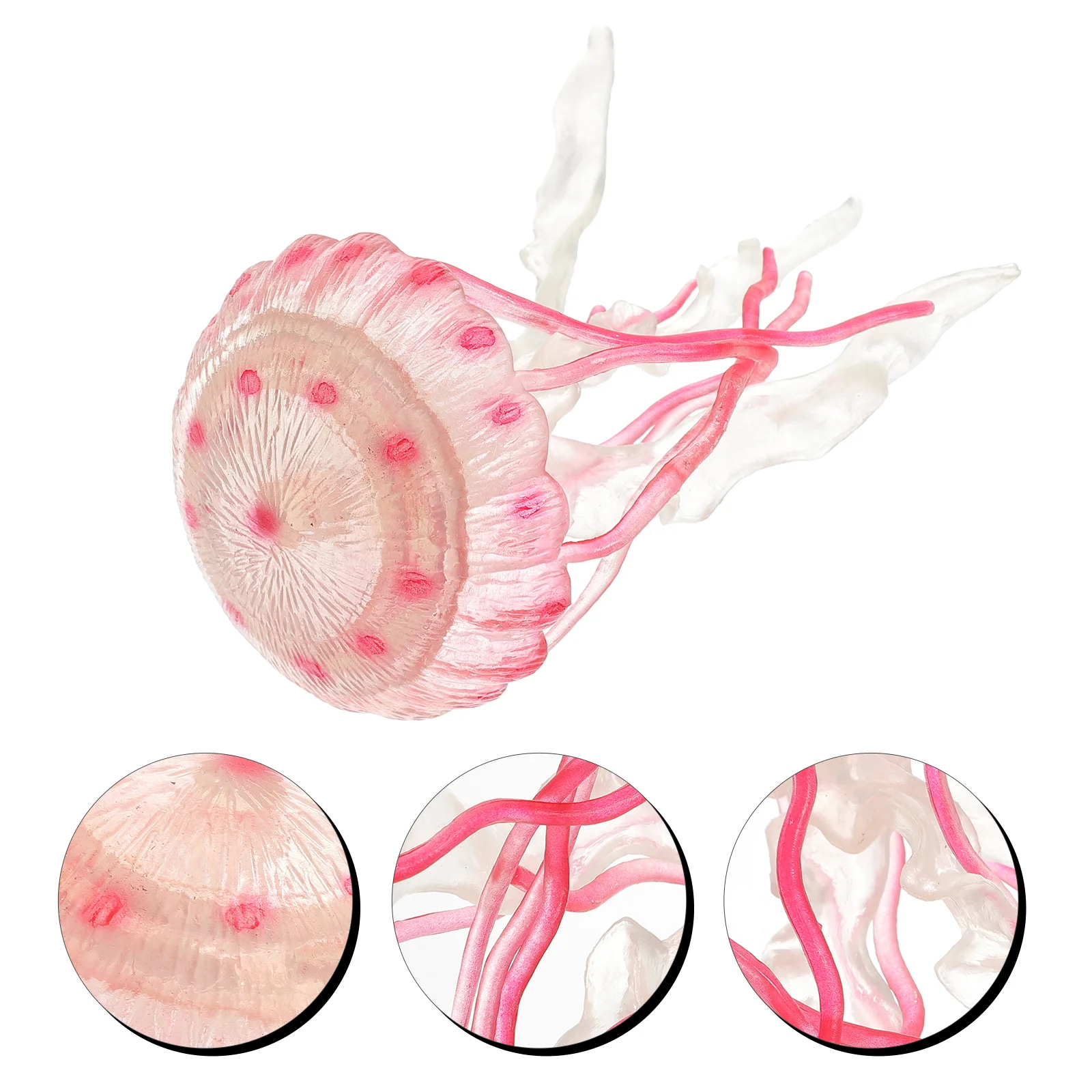 Jellyfish Model Toy Toys Compact Sea Creature Aquarium Delicate Ocean Animal Pvc Shellfish Simulated