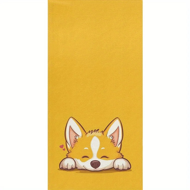 

Beach Towel Cute Corgi Beach Towel Patterned Sunscreen And Windproof Suitable For Swimming Pool Camping Travel Blanket