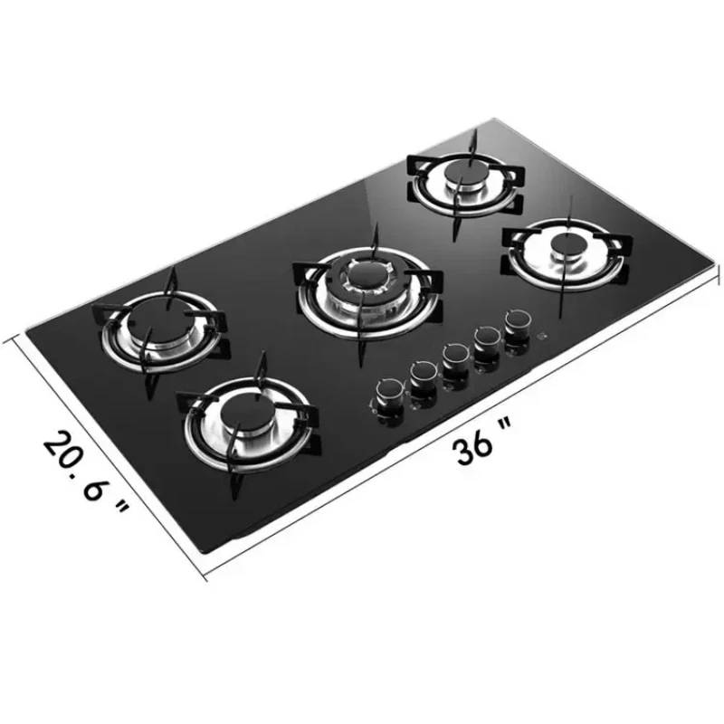 Five burner gas stove commercial gas stove burner countertop kitchen stove 5 burner gas cooker