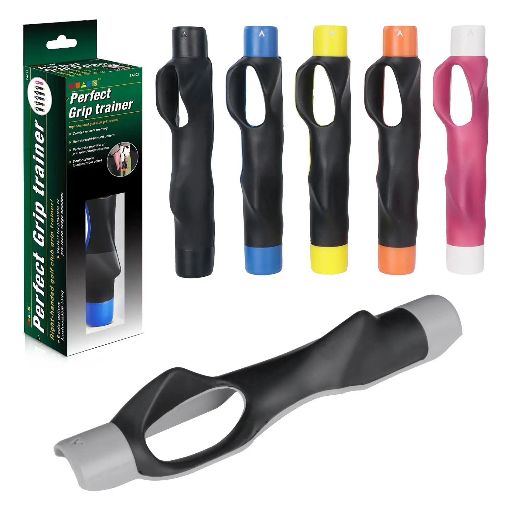 

Профессиональный комплект для тренажера с ручками для гольфа с регулируемыми ручками для тренировки правильного положення руки