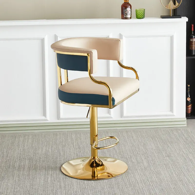 

YZ Rotating bar stool - new cream-colored high stool for home, island bar, and live streaming