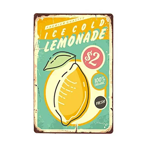 

Patisaner Lemonade Drink Candy Vintage Tin Sign Cafe Bar Pub Retro Wall Decoration Metal Poster 20x30cm