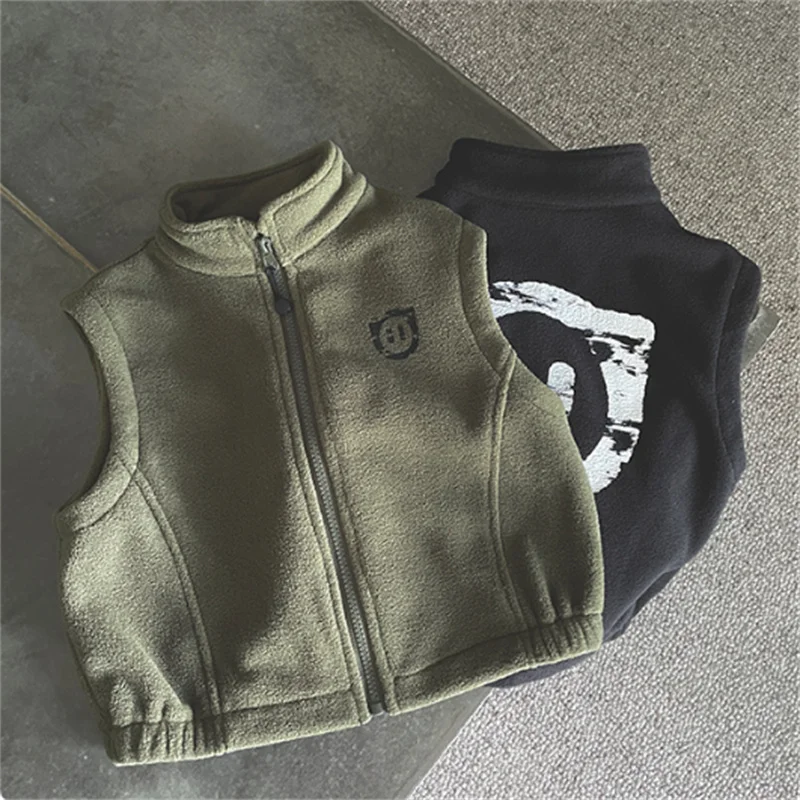 Boys' Spring and Autumn Good Vest Jacket 2026 New Year Gift Outdoor Sports Shirt Children's Clothing Gift
