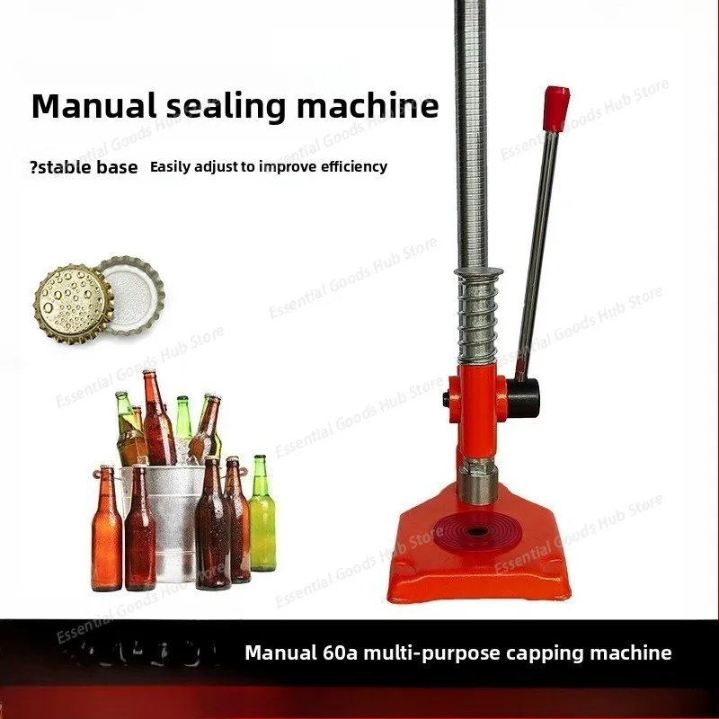 Manual Multi-purpose Cap Beer Bottle Cap Capping Machine Sealing Machine, Soy Sauce Capper Glass Bottle Capping Machine