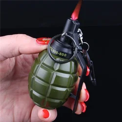 Small Model Smoke Bomb windproof Lighters Metal Keychain Butane Gas torch lighter  Cigarette Lighter Cigarette Accessories