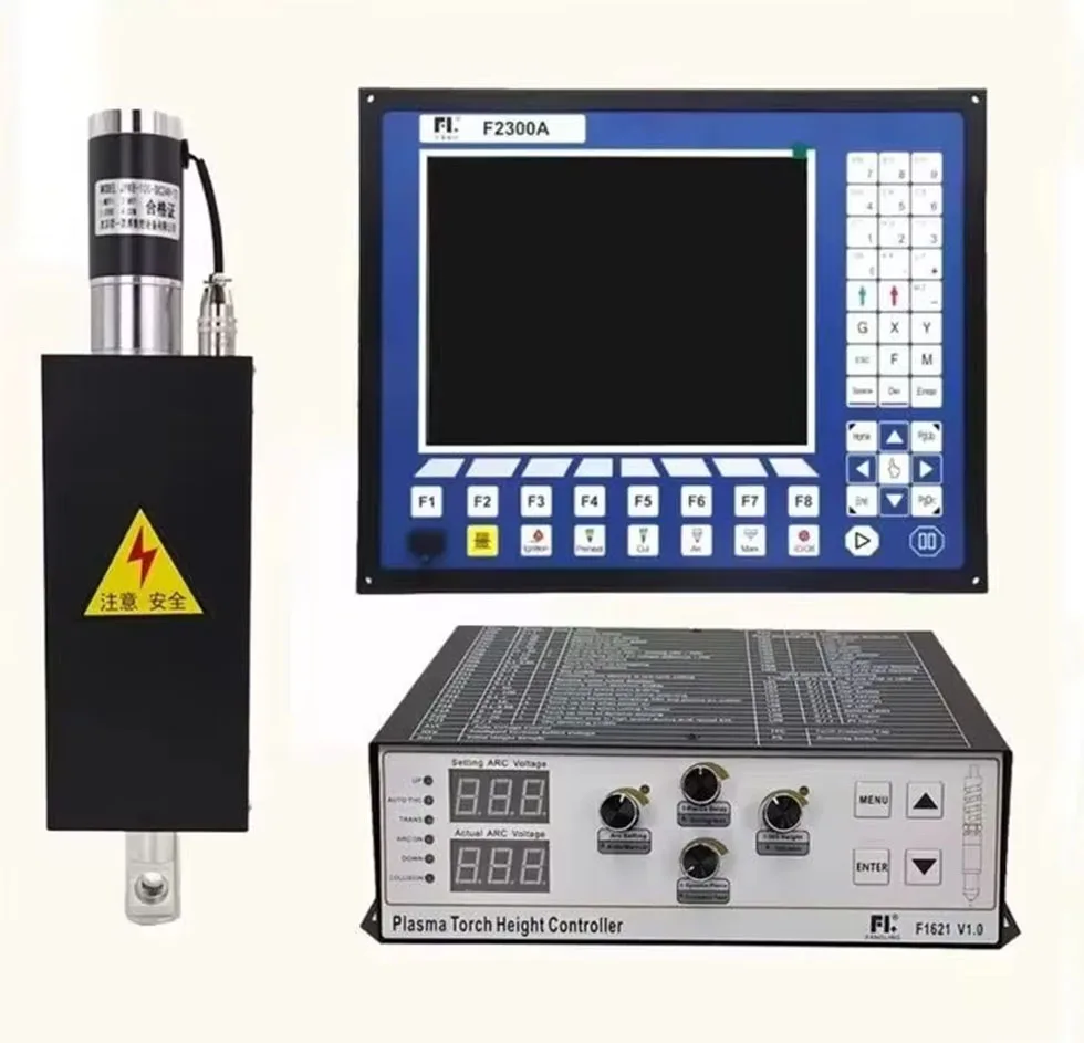 New CNC plasma controller system kit F2300A arc voltage height regulator F1621 HP105 lifting body JYKB-100-DC24V