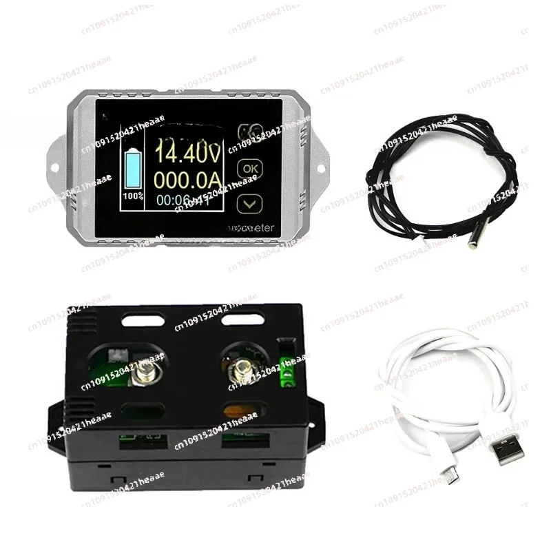 Suitable for   Capacity Monitor Coulomb Counter  Color Screen Coulomb Meter  Digital Wireless Ammeter Voltmeter