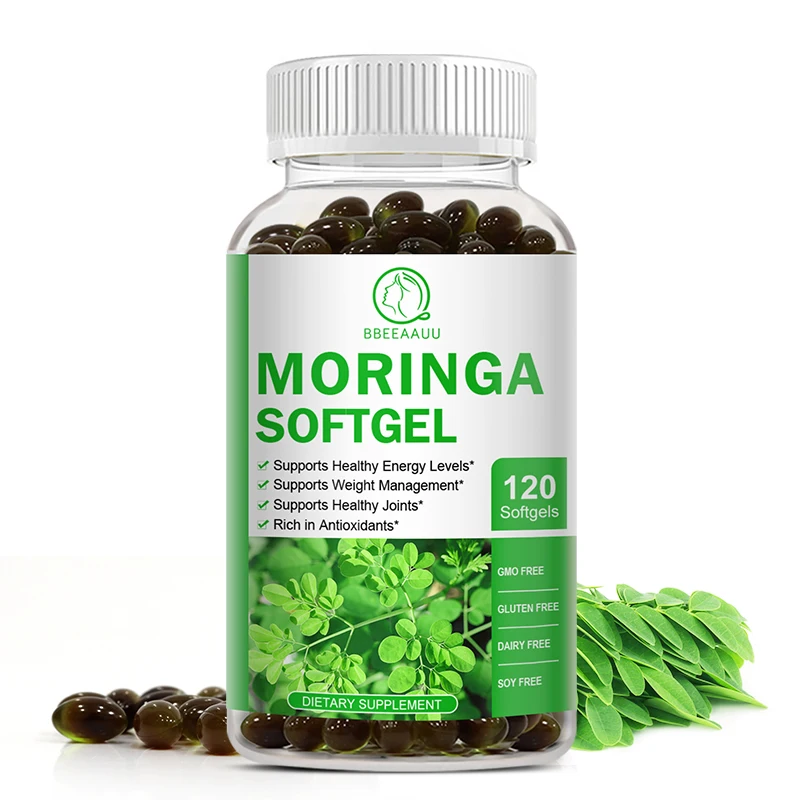 BBEEAAUU Moringa Capsule Energy Metabolism & Immune Joint & Skin Health Cardiovascular Healthy Dietary Supplement