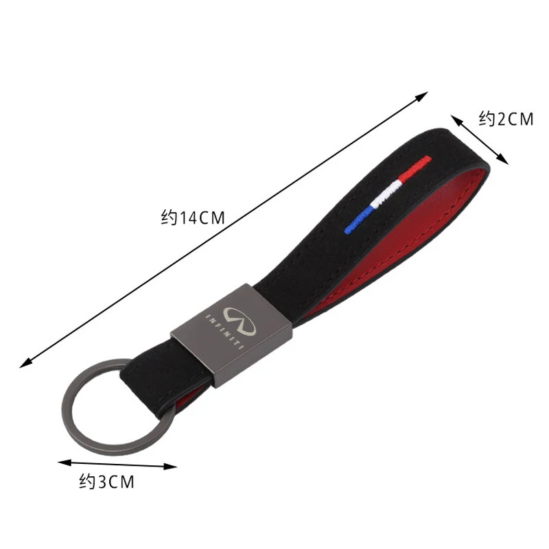 Car key ring key chain accessories leather pendant For Infiniti FX35 Q50 Q30 ESQ QX50 QX60 QX70 EX JX35 G35 G37 EX3 Accessories