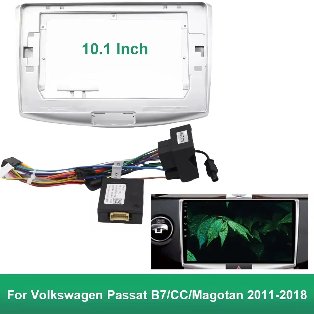 10 inch Car DVD Frame Audio Dash Trim Kits Facia Panel Radio Player screen 2 Din For Volkswagen Passat B7/CC/Magotan Frame Kit