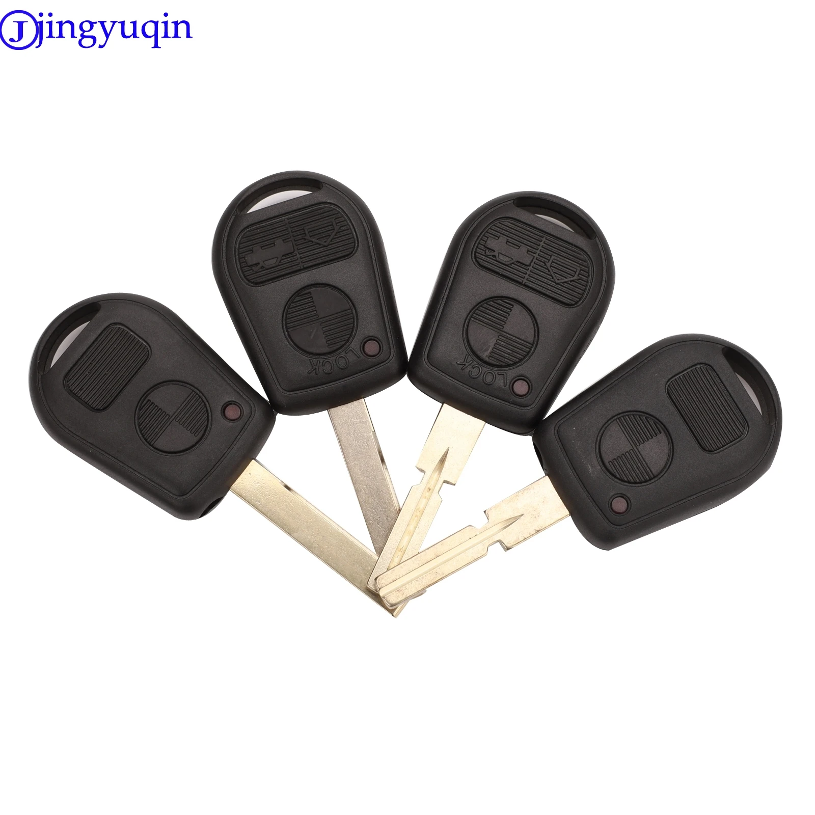 jingyuqin Remote 2 Buttton Key Case Cover For BMW Z3 E31 E32 E34 E36 E38 E39 E46 Replacement Car Key Shell