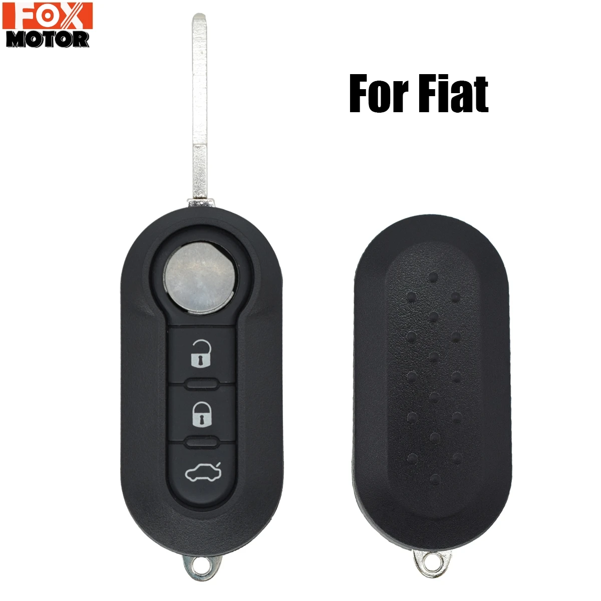 3 Button Remote Car key Shell Fob Case For Fiat 500 abarth Panda Punto Bravo 2 Ducato Tipo Doblo 500x 500l 500e Auto Uncut Blade