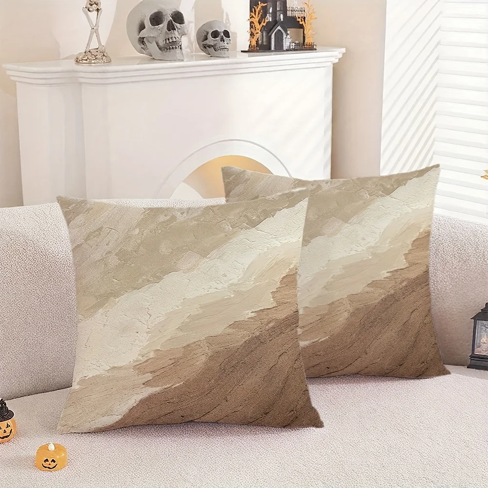 Short Plush Material Pillowcase 2PCS Abstract Pattern Pillowcases for Sale, Suitable for Decorative Pillow Covers for Bedrooms,