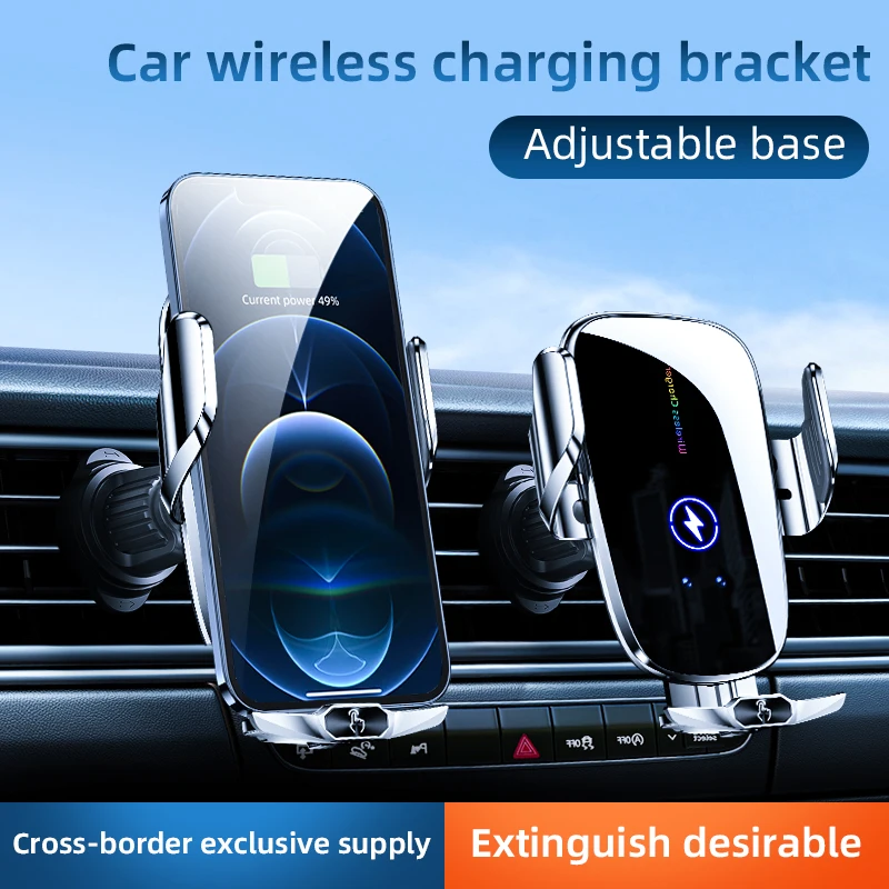 

Car Suction Cup Holder Car Phone Holder 4-in-1 Car Holder Wireless Charger 15W Fast Charging for IPhone15/14/13/12/ 11Pro Max Xs