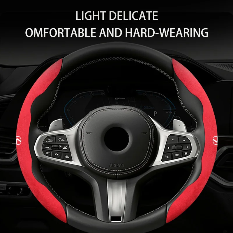 Car Steering Wheel Cover Sports Ultra-Thin Non-Slip Ferrule For Lexus UX250h RX450h CT200h RX400h NX300h RX350 RX300 GX470