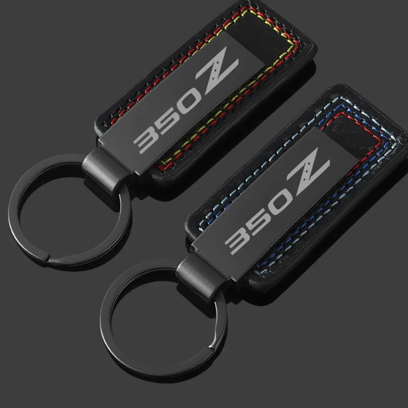 Alloy Car Keychain Keyring Styling for Nissan 350Z Logo Badge Key Chains Rings Buckle Emblem Pendant Gift Vehicle Accessories