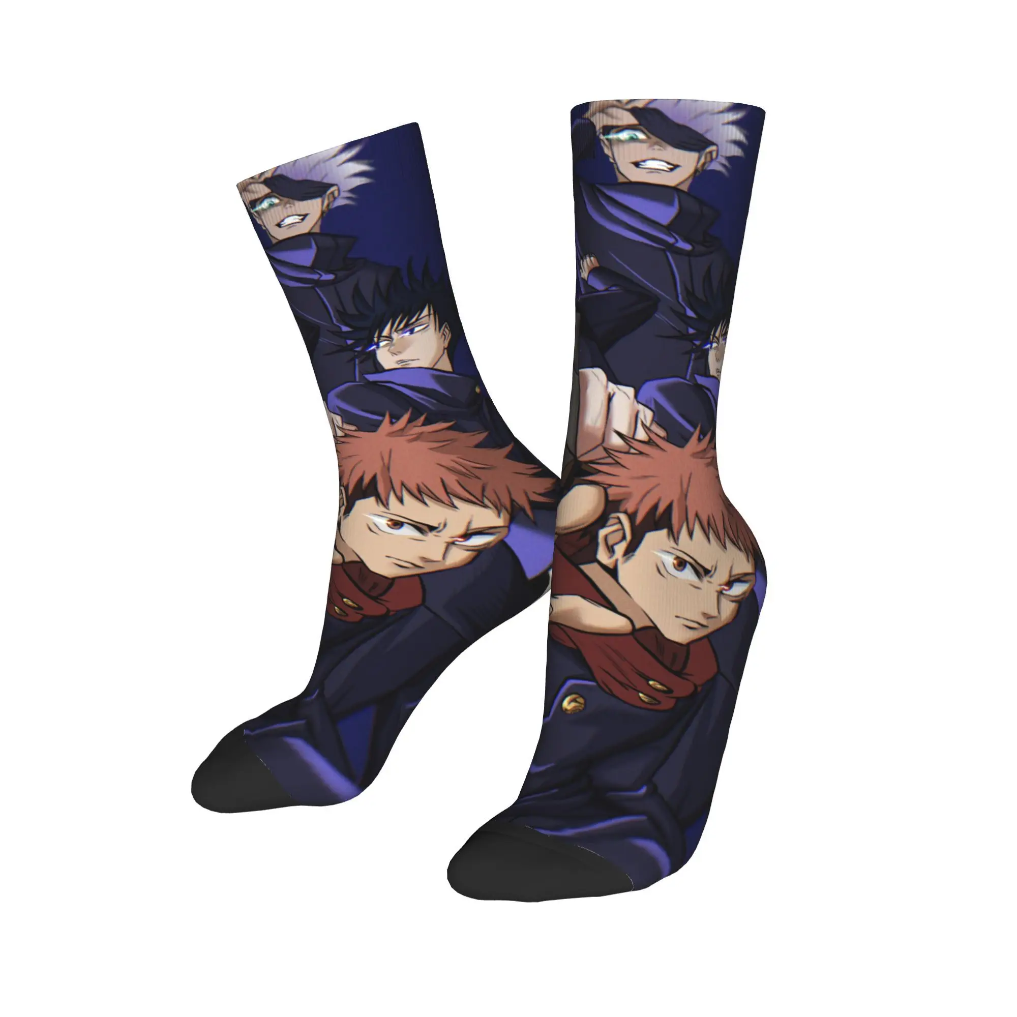 

Носки Jujutsu Kaisen Yuji Itadori, мужские и женские модные носки из полиэстера Gojo Satoru, средние носки-трубы, подарок