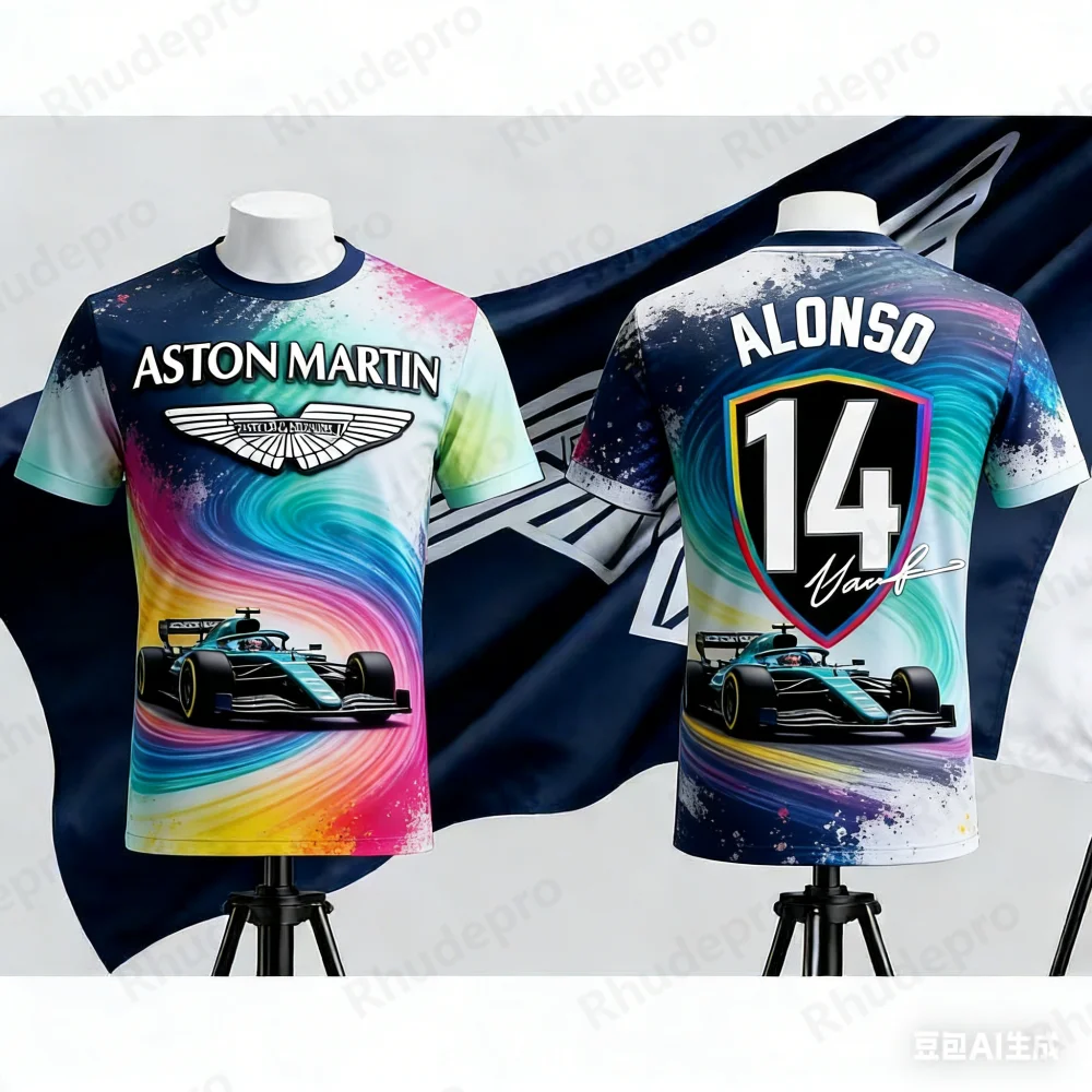 Aston Martin T-shirt Fernando Alonso 14 Shirt 2026 Short-sleeved Sportswear Fans Special Edition Super Racing Jersey
