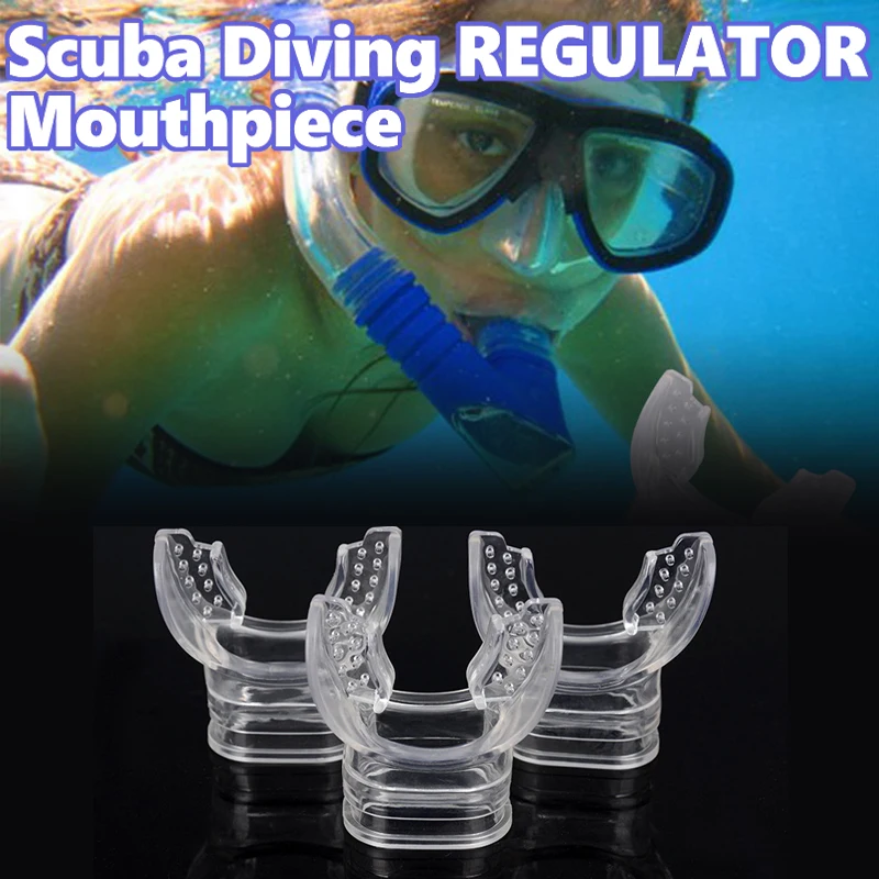 

3PCS Scuba Diving Breathing Tube Universal Snorkeling Bite Scuba Diving Regulator Snorkel Replacement Mouthpiece Water Sports