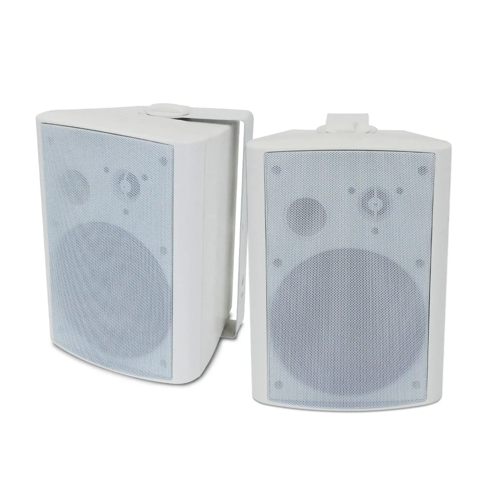 Surpass 25W 6 Inch Active Pa System Mountable Booksehlf Indoor / Outdoor Stereo Sound Speaker