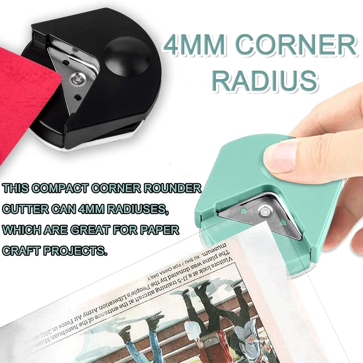 Portable Mini Corner Rounder R4 Corner Punch Paper Trimmer Cutter For Cards Photo Cutting DIY Craft Scrapbooking Tools