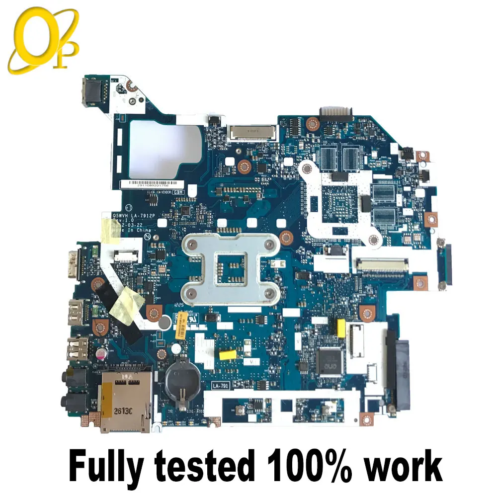 Q5WVH Q5WV1 LA-7912P for Acer Aspire V3-571 E1-571G E1-571 E1-531 laptop motherboard with HM70 HM77 DDR3 100% fully tested