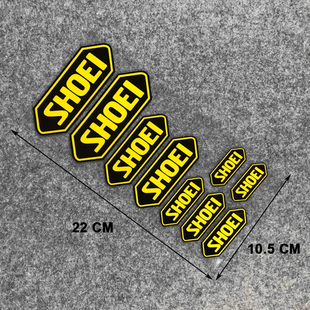 SHOEI 헬멧 스티커에 대한 반사 색상 오토바이 개조 방수 장식 범용 액세서리