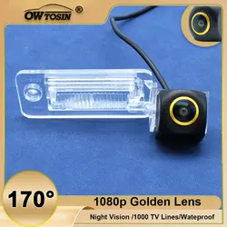 170° Vehicle AHD 1080P Golden Lens Rear View Camera For Audi Q7 2005 2006 2007 2008 A3 S3 8P 2003-2009 Reversing Car Camera