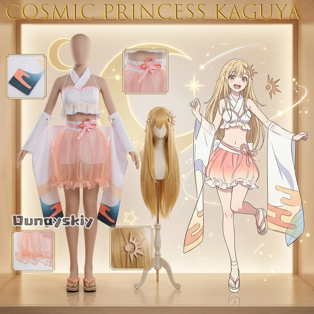 

Dunayskiy*/Cosmic Princess Kaguya Kakei Yukata Swimsuit Dance Outfit Komezawa Noyori Long Sleeve Anime Costume Uniform Halloween