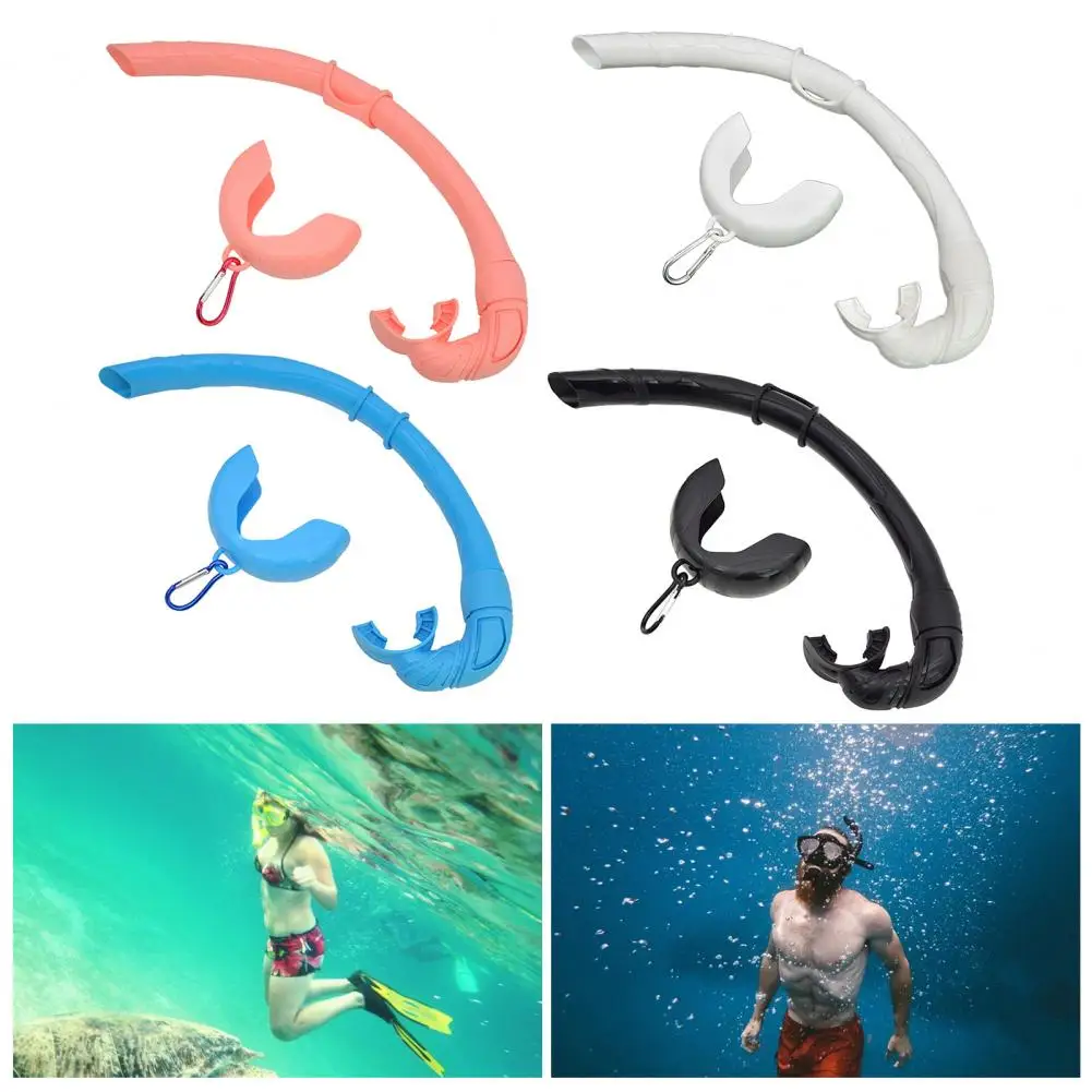 Easy to Bite Swim Snorkel Mouthpiece Swim Snorkel with Molded Mouthpiece Silicone Diving Tube for Swimming for Adult/kid/youth