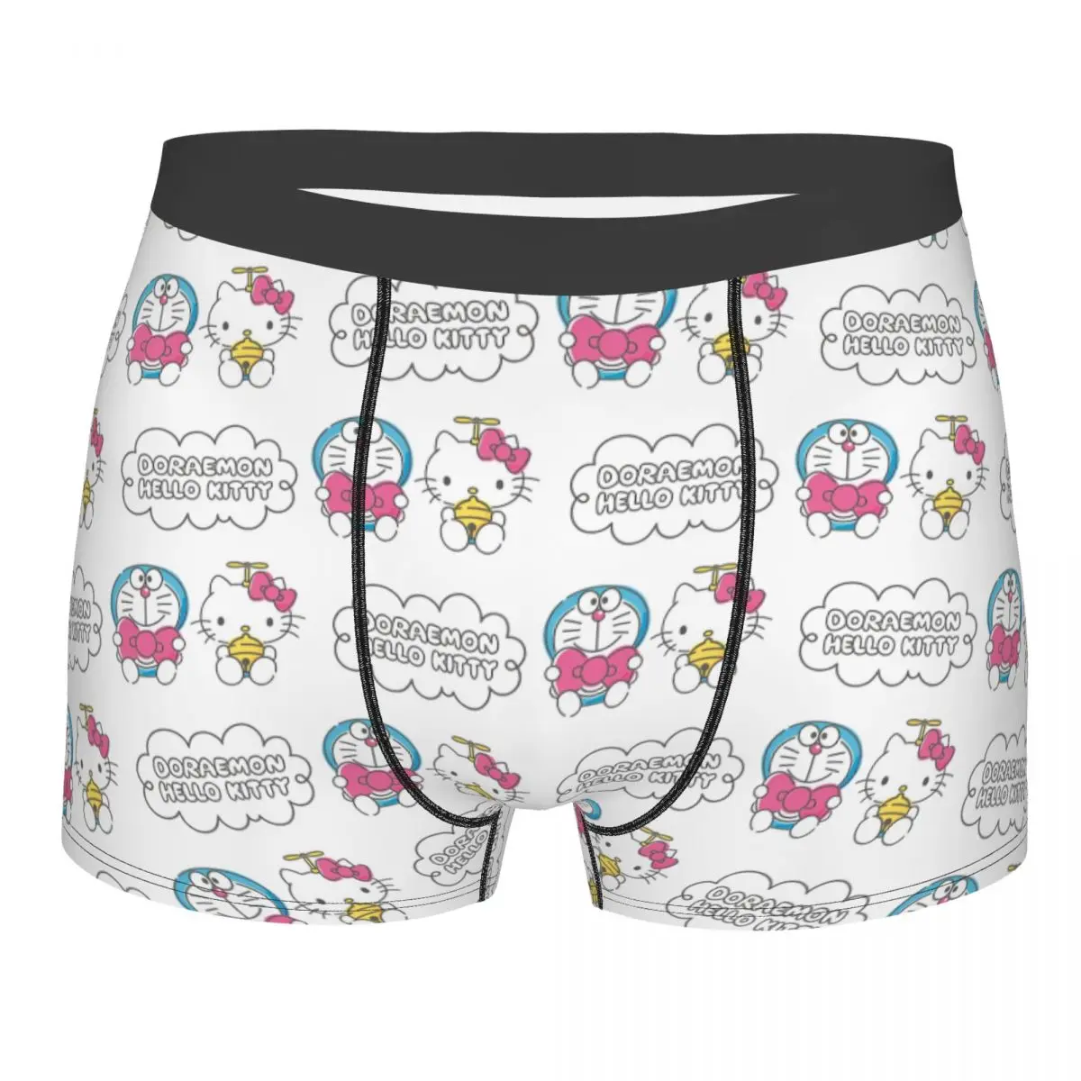 

Боксеры Doraemon Hello Kitty, подарочное нижнее белье для мужчин, юмор, японское одеяло, трусы, мягкие боксеры, трусы