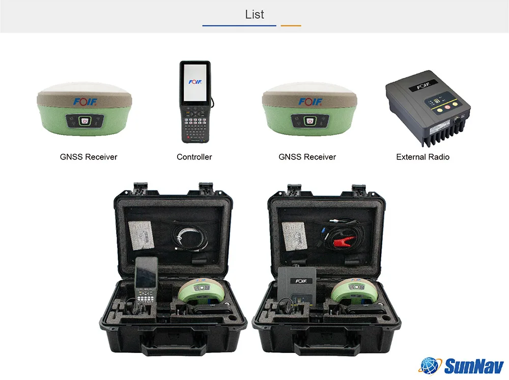 Land surveying tool GNSS receiver FOIF A90 with Inertial navigation function