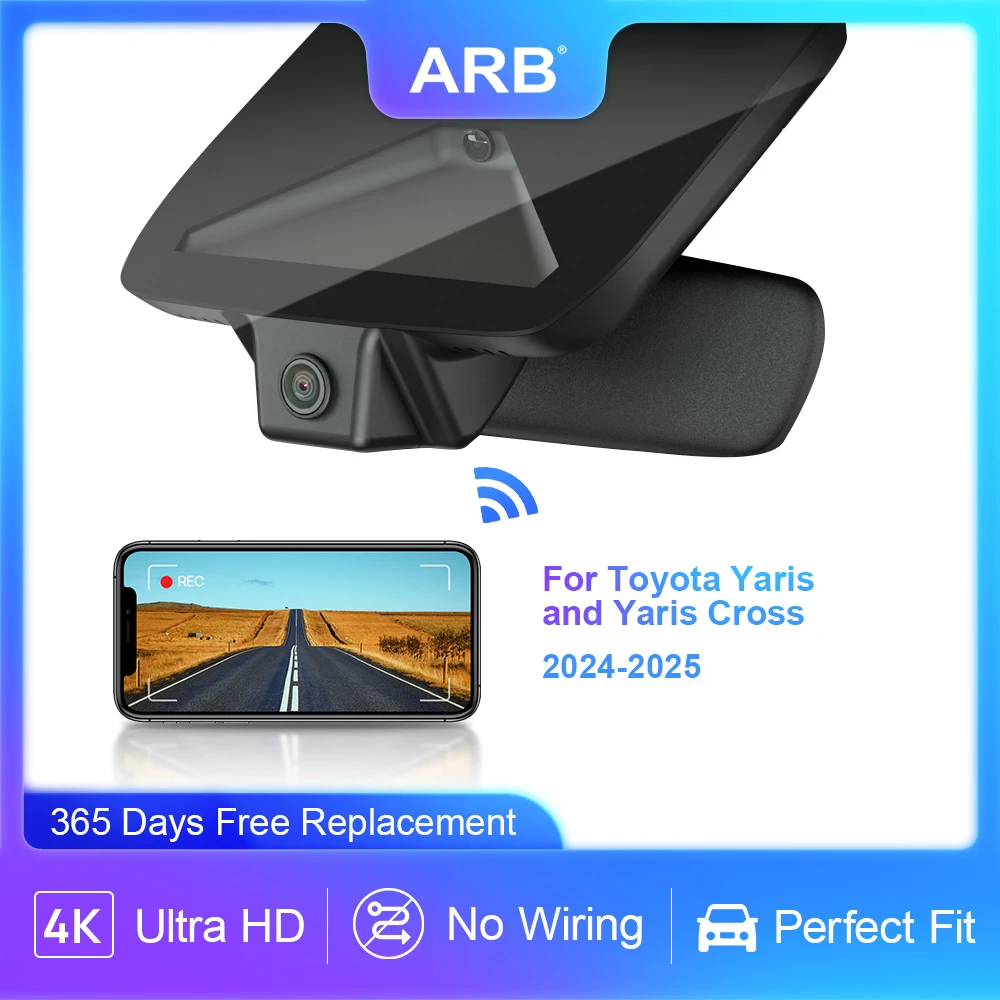 

Vehicle Camera for Toyota Yaris/Yaris Cross 2024-2025, 4K High Resolution Perfect OEM Style ARB Car DVR for Yaris