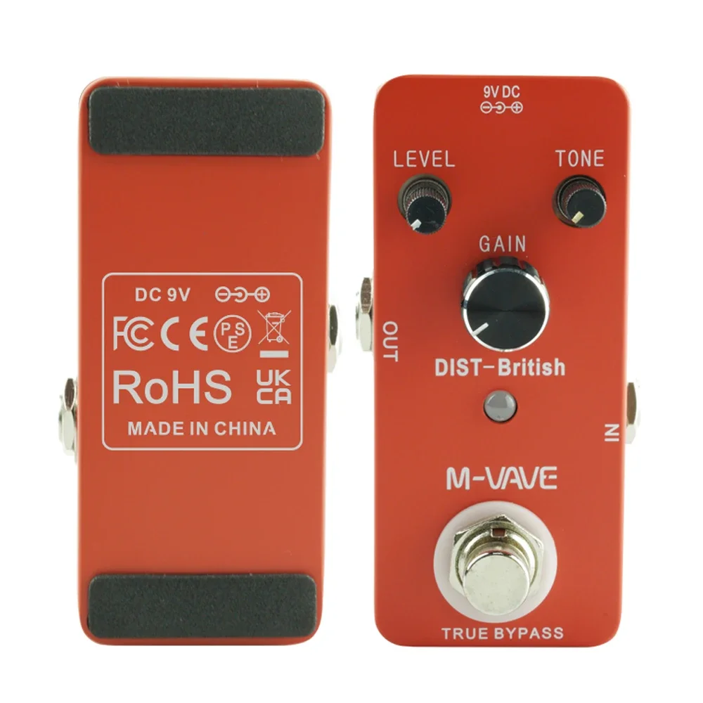 

M-VAVE Classic British Distortion Guitar Effect Pedal Based on Classic JCM Amp Distortion True Bypass Guitar Parts & Accessories