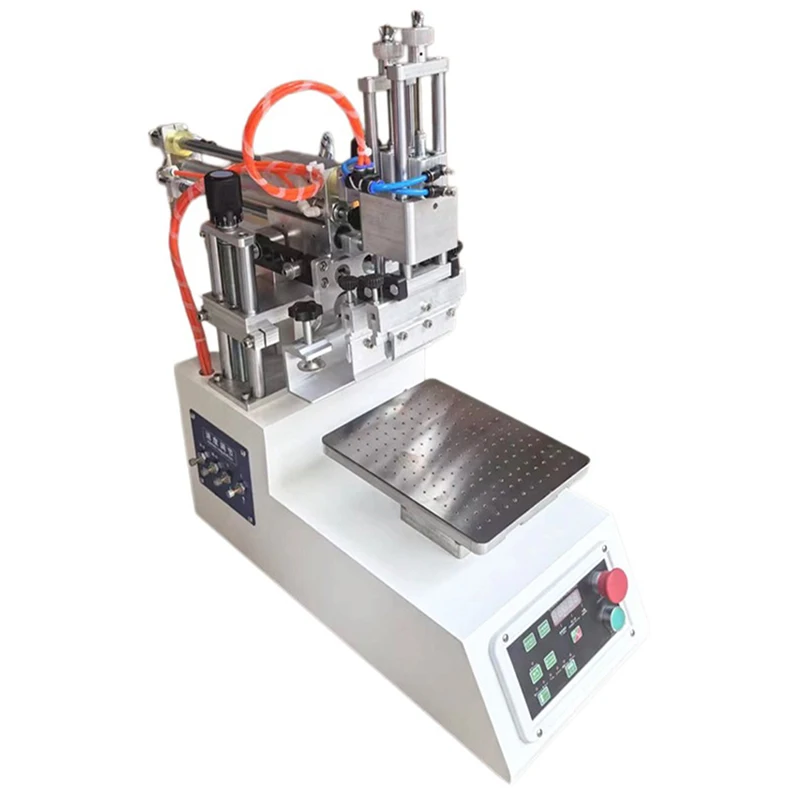 Semi-automatic Screen Printing Machine 220V  Inclined Arm Printer Desktop Flat Screen Printing Machine Suction Screen Printer