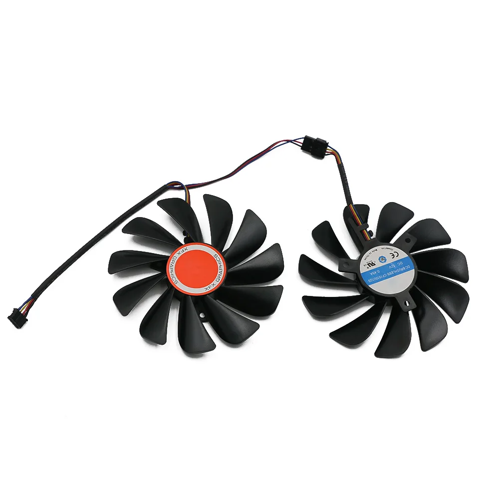 FDC10U12S9-C GPU 비디오 카드 쿨러 팬, XFX RX 590 580 VGA 비디오 카드 냉각, CF1010U12S 95mm RX580 RX590 GME, 세트당 2 개